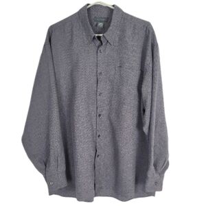 MANTLES Men's Gray Dress Shirt Size XL